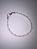 White Glass Bead Bracelet