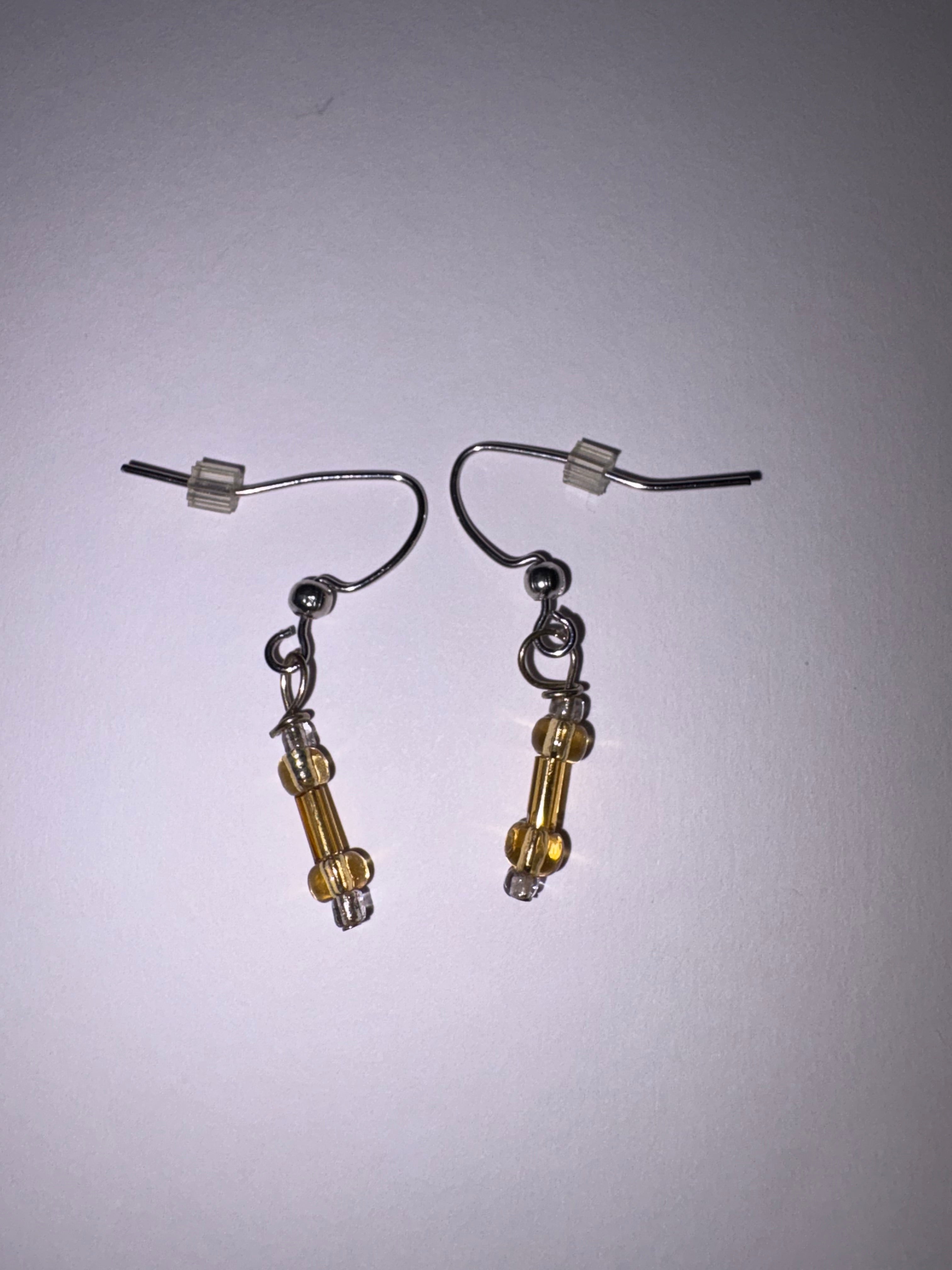 Small Yellow Earrings