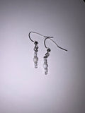 White Small Earrings