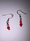 Small Red Earrings